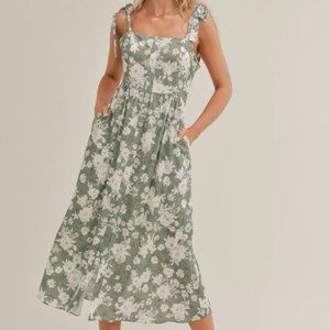 SAGE The Label Spring Break Midi Dress NWT